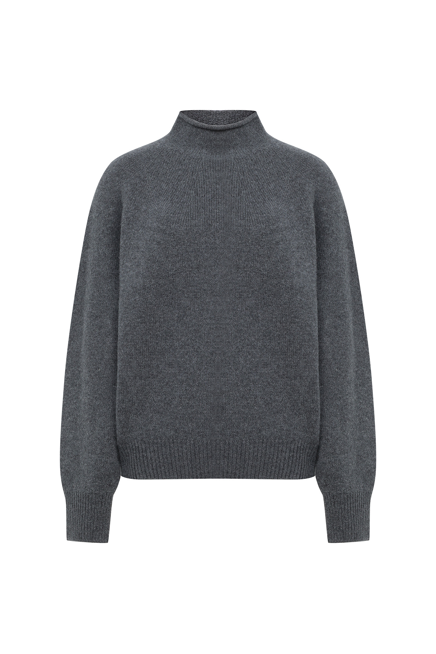 Merino Wool 100 Wholegarment Knit[LMBBWIKN158]-Dark Gray