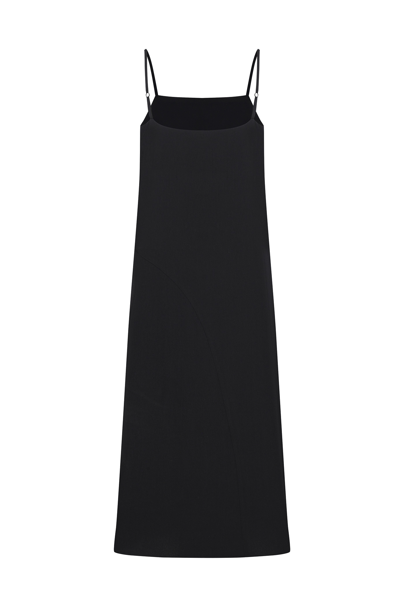 Vivid Slip Dress-Black