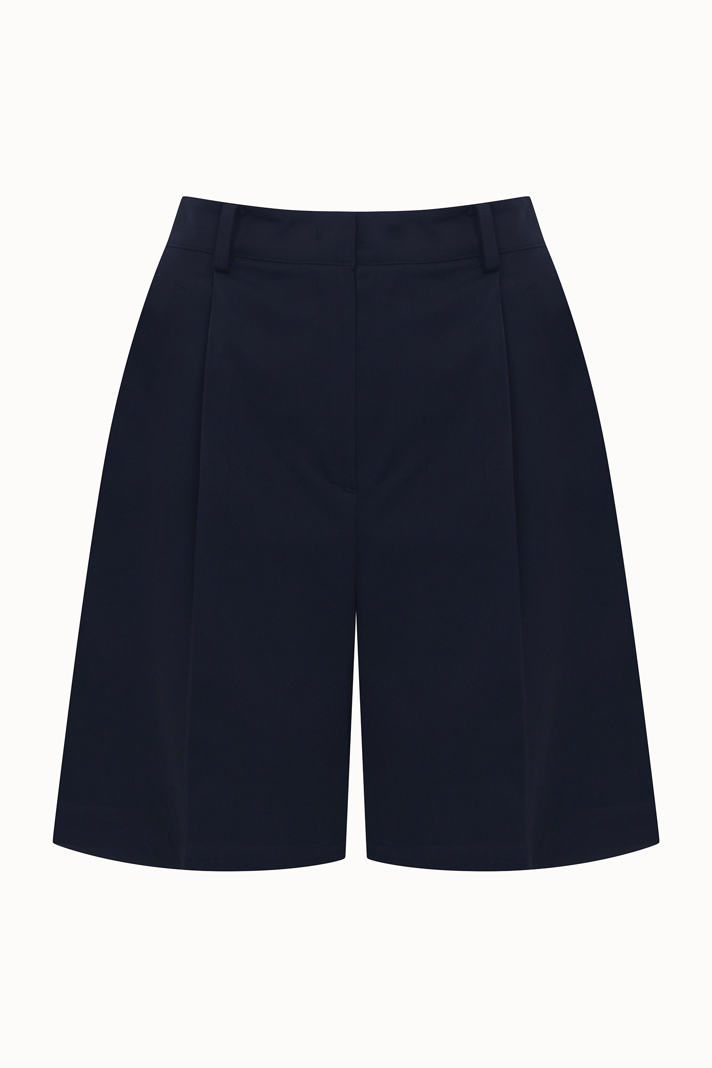One Tuck Bermuda Pants[LMBDSPPT501]-Navy