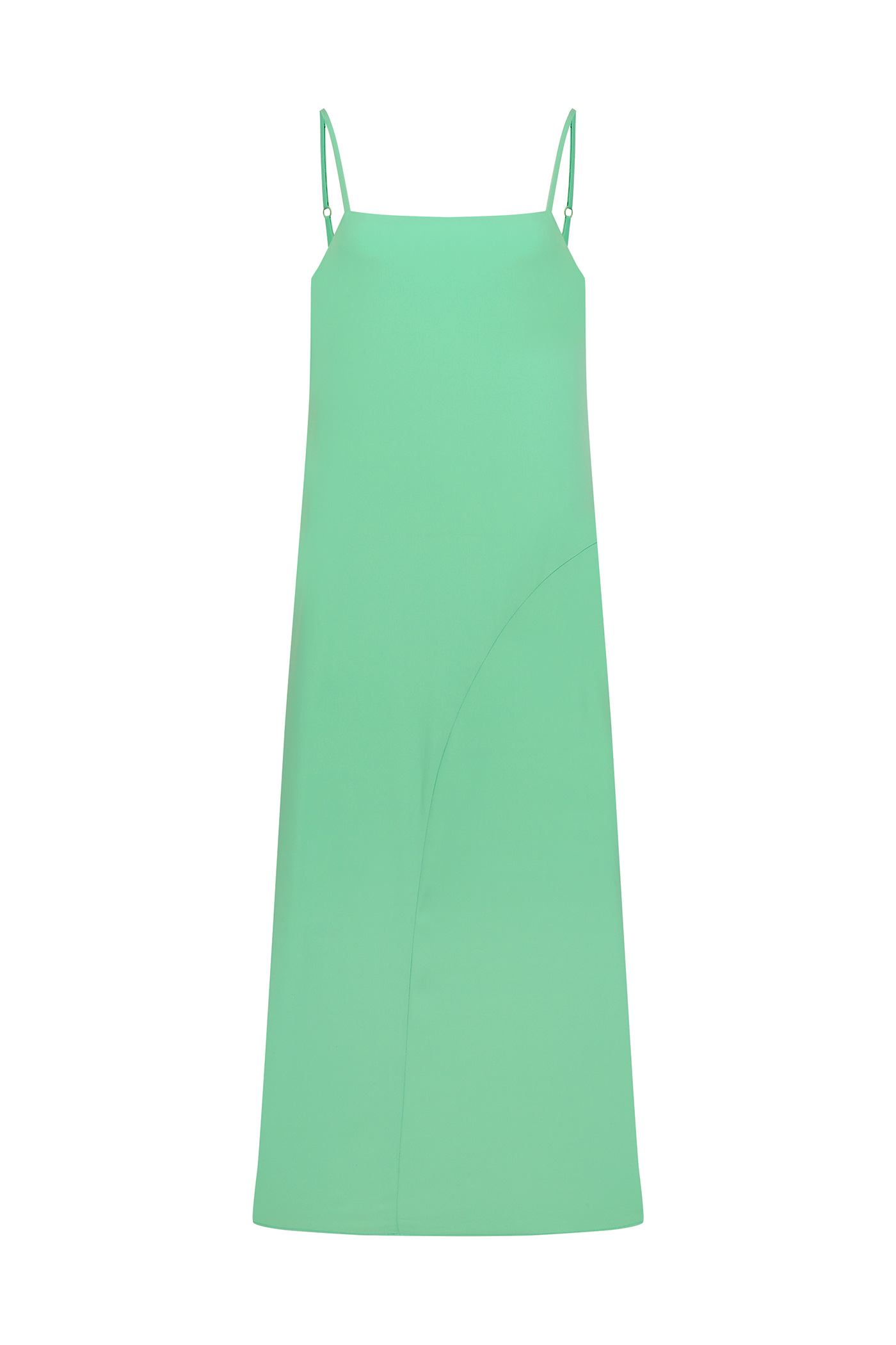 Vivid Slip Dress-Green