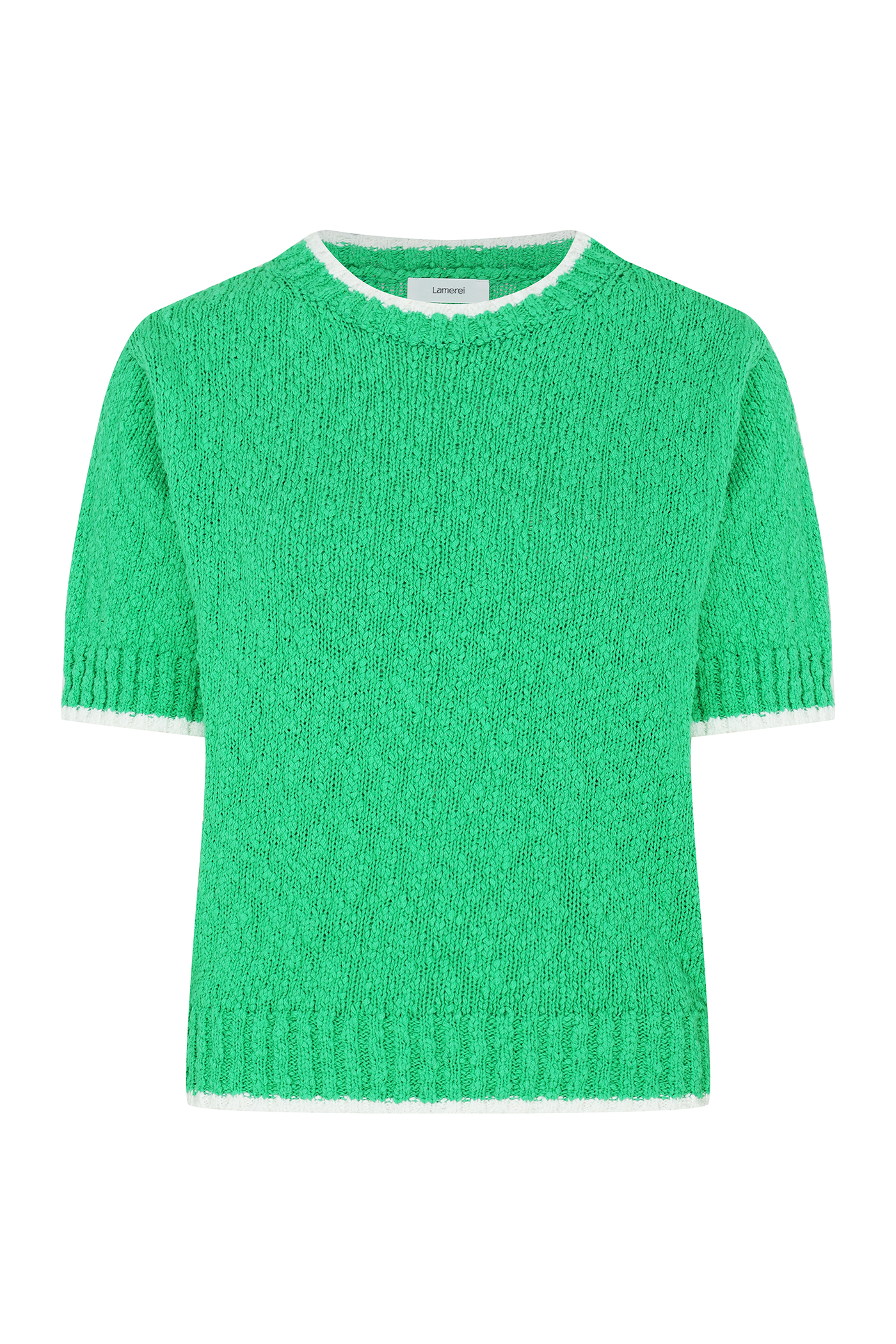 Line Color Block Knit Top[LMBCSPKN183]-Green