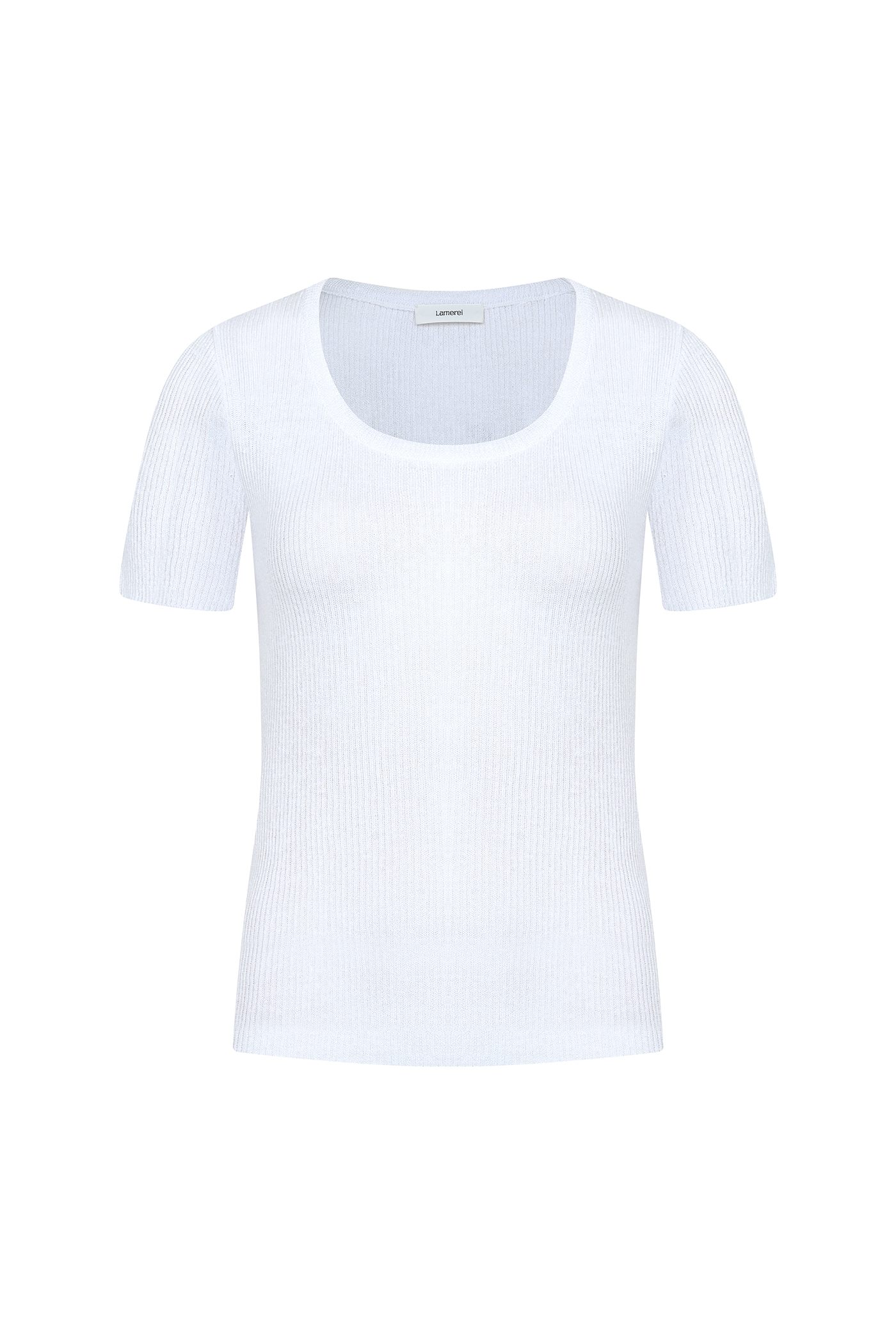 Linen Ribbed U-neck Knit Top[LMBCSUKN196]-4color