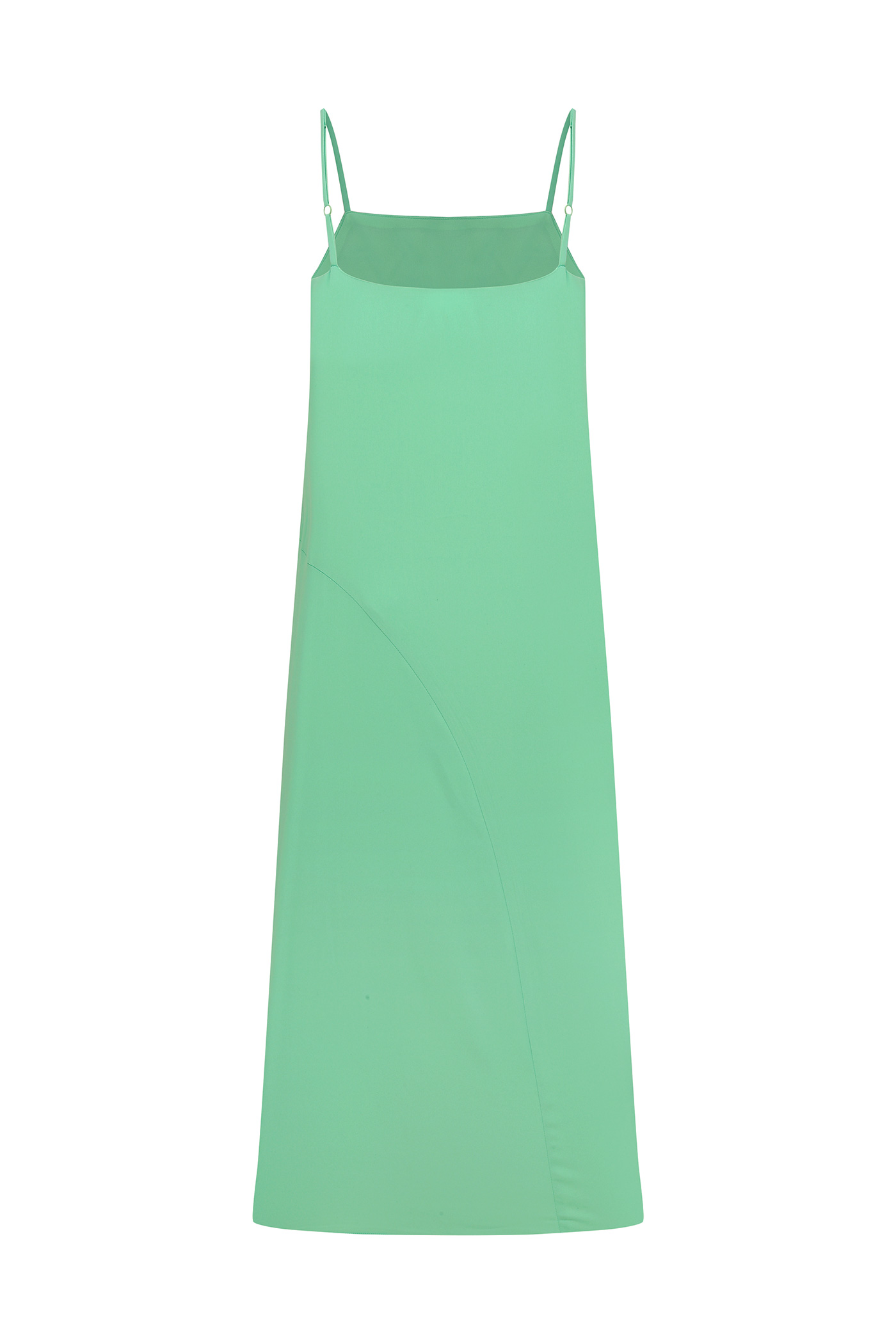 Vivid Slip Dress-Green