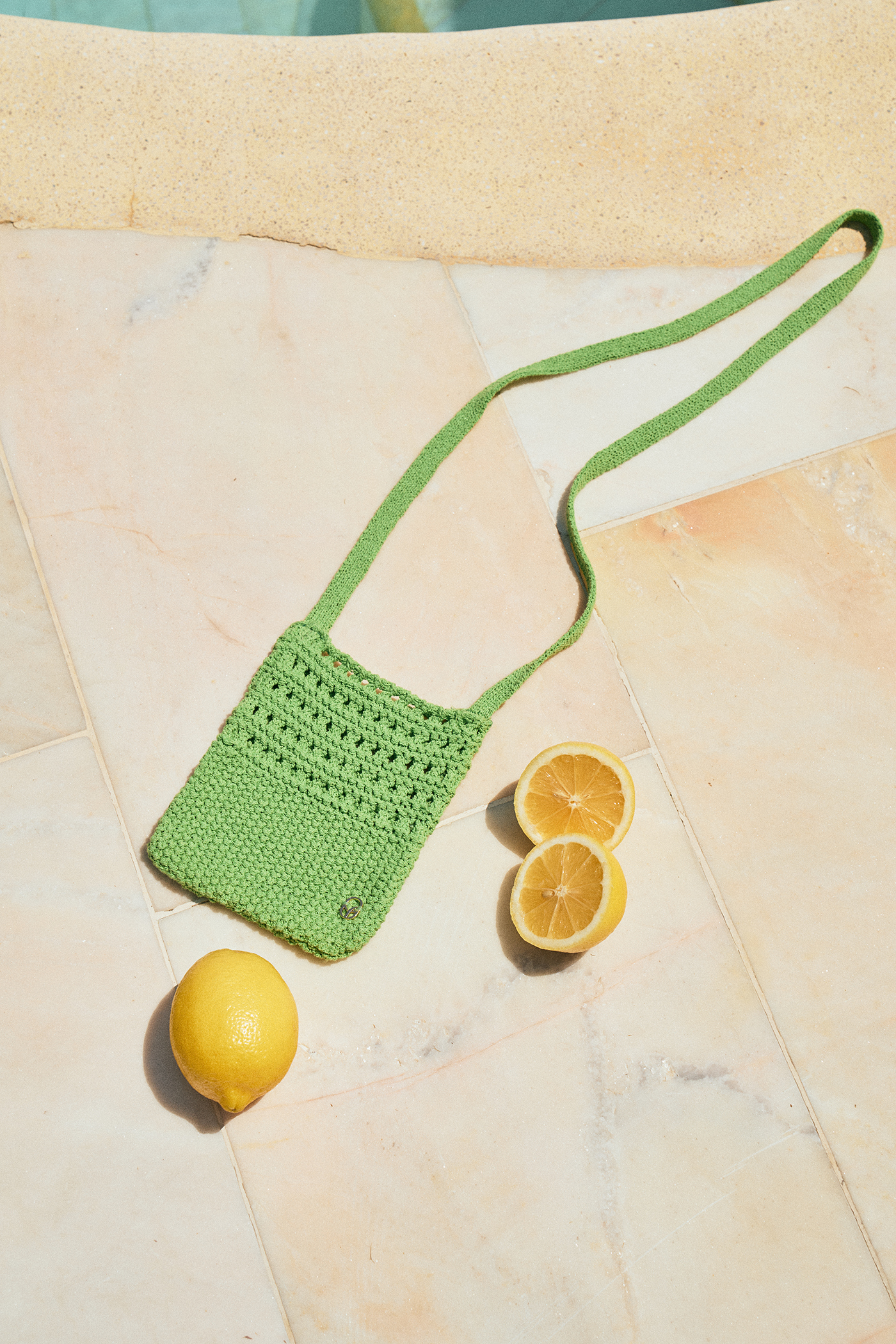 Crochet Knit Mini Bag[LMBCSUKN200]-Green