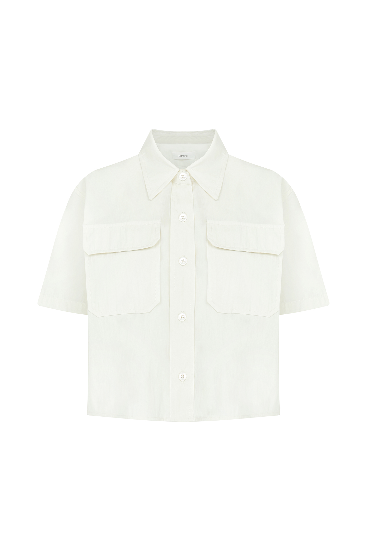 Pocket Crop Shirt[LMBCSUSH304]-2color